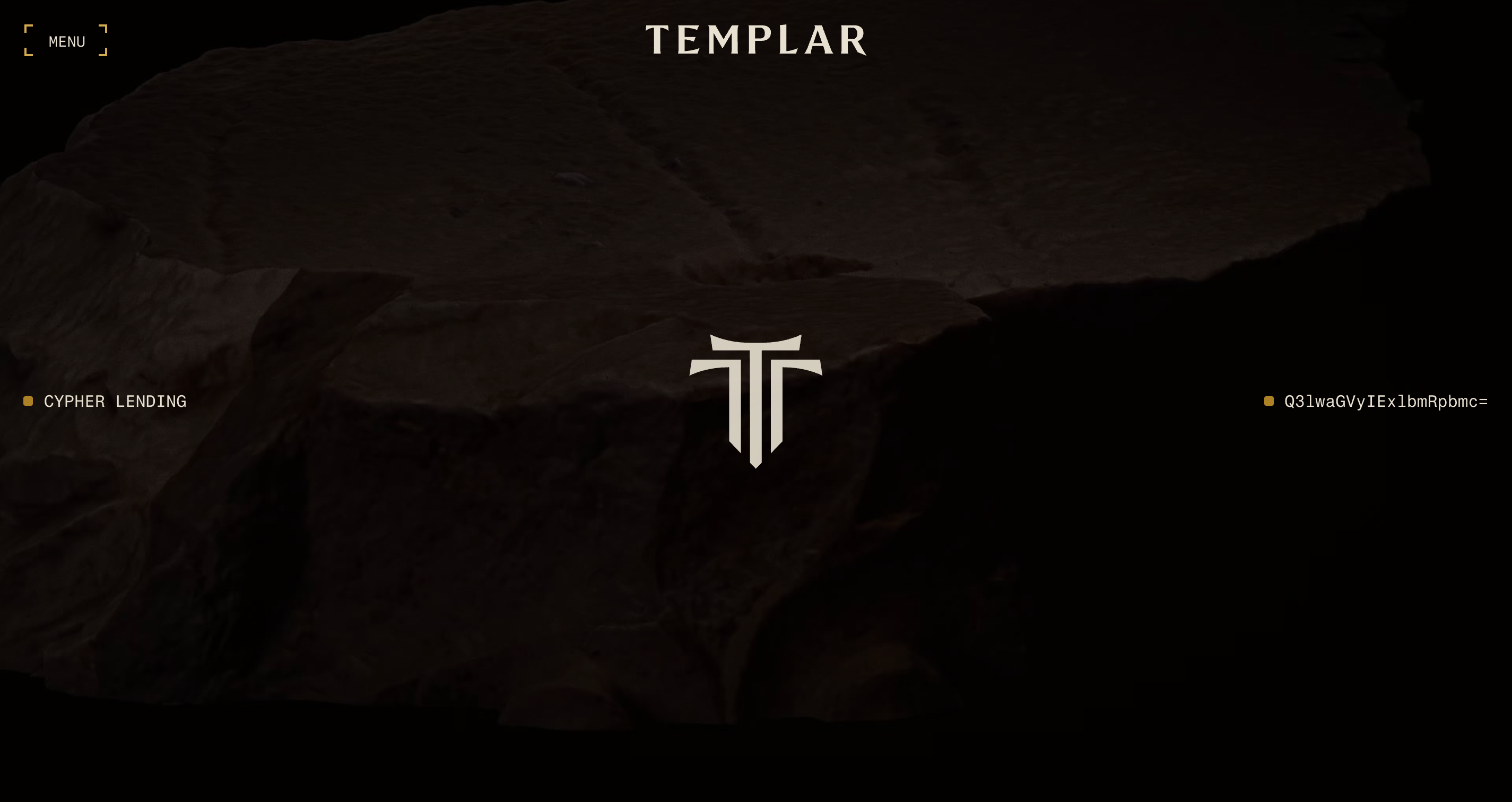 Screenshot of Templar website
