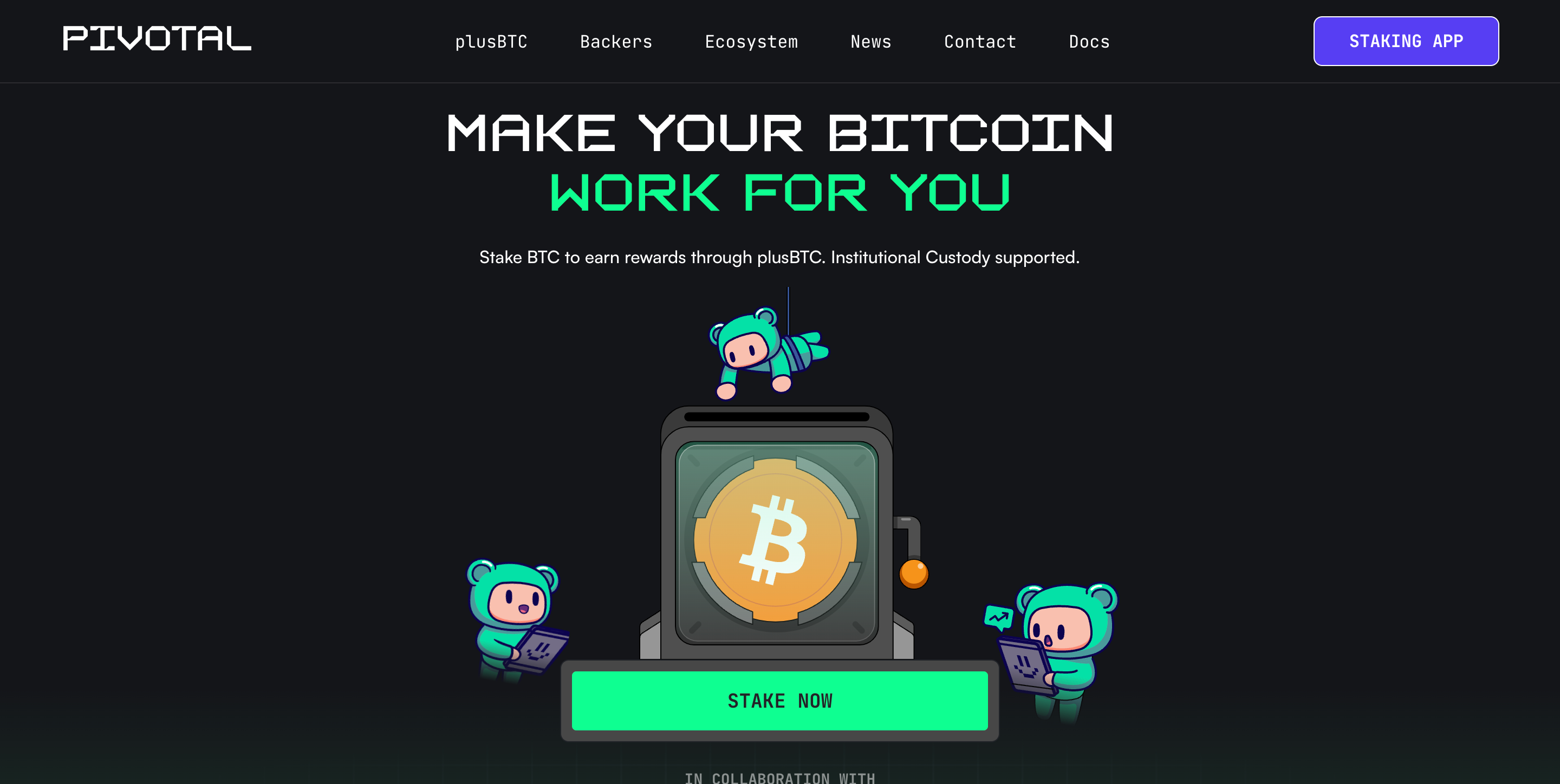 Screenshot of Pivotal website