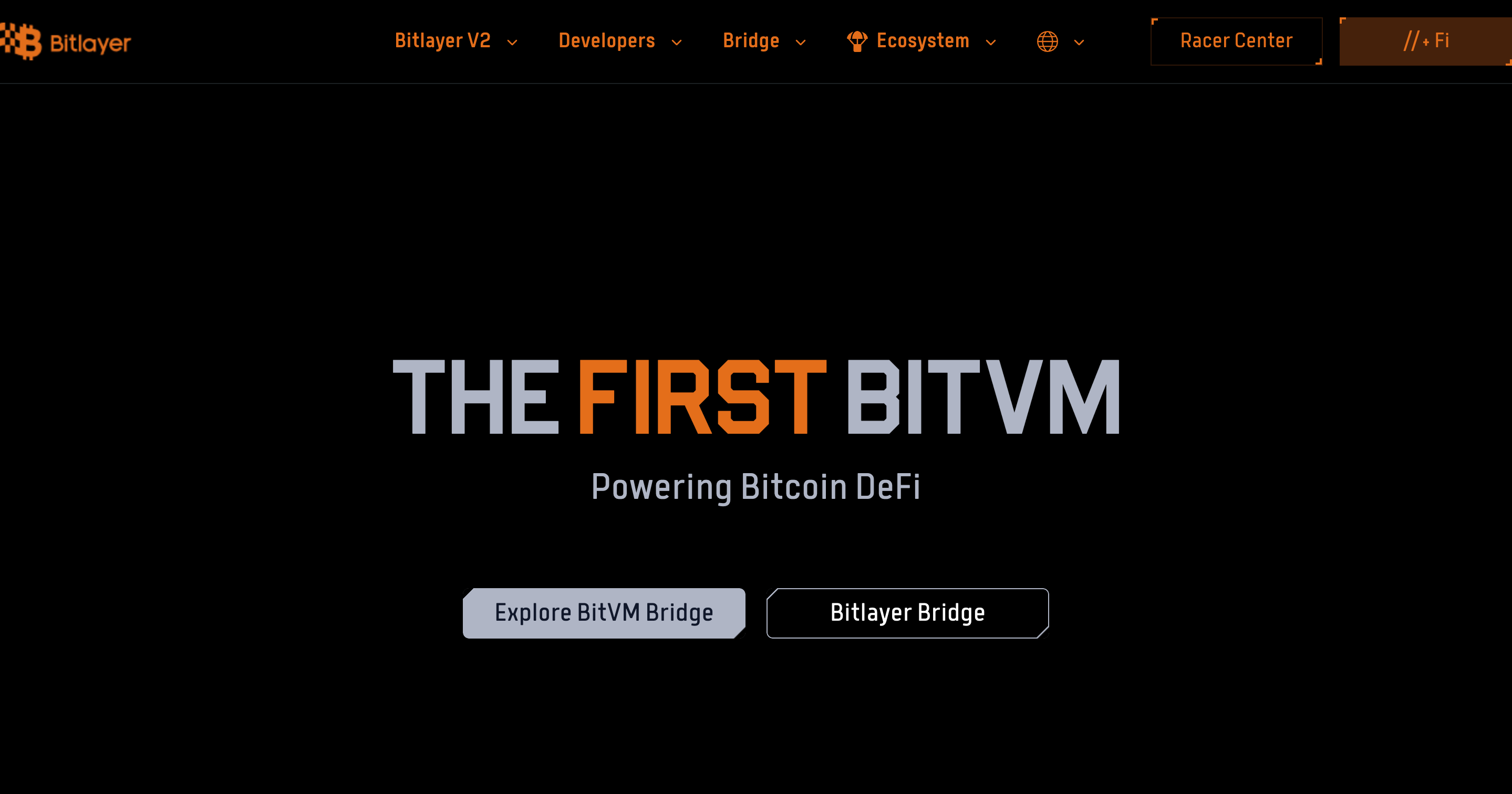 Screenshot of Bitlayer website