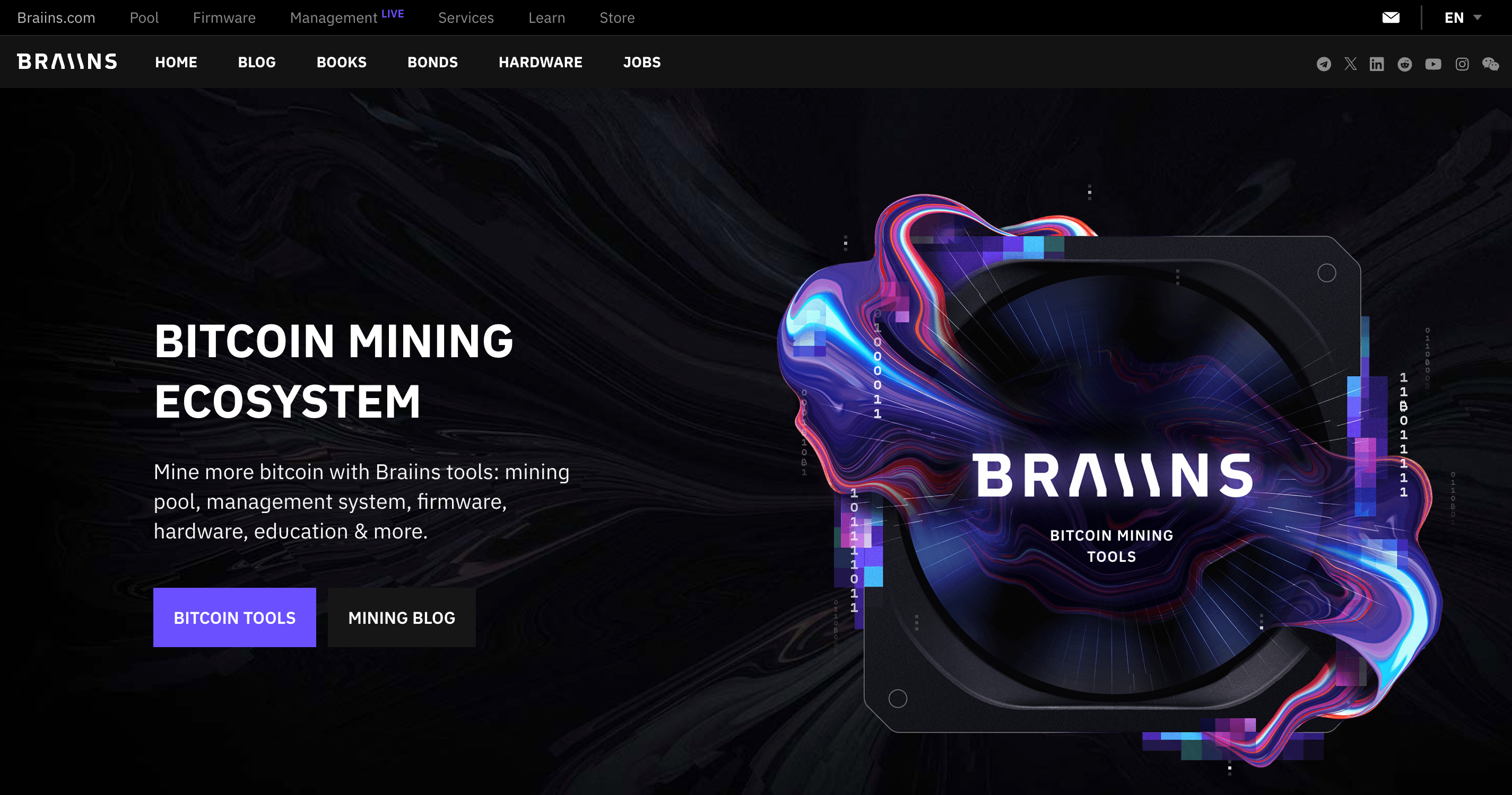 Screenshot of Braiin website