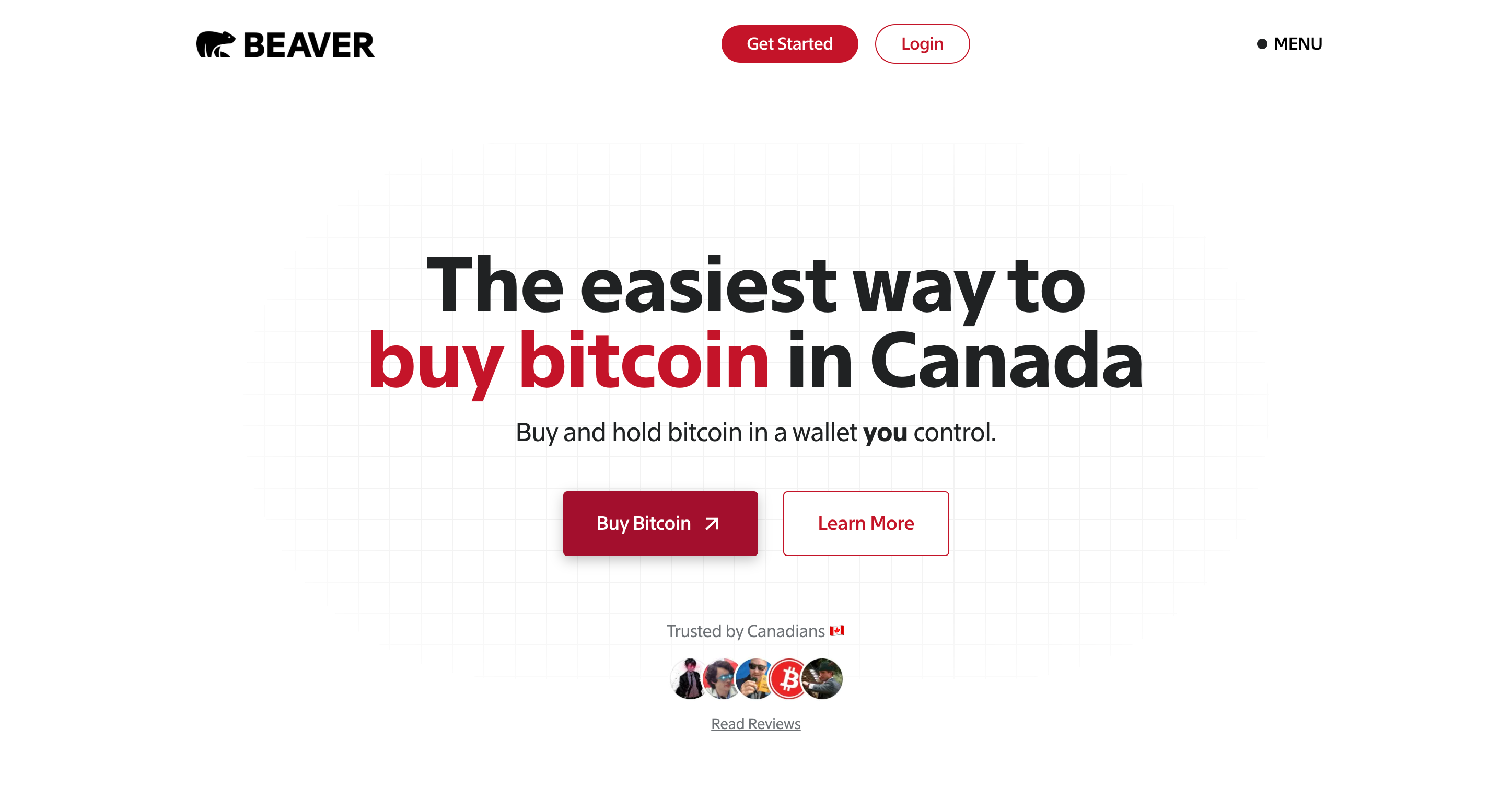 Screenshot of Beaver website