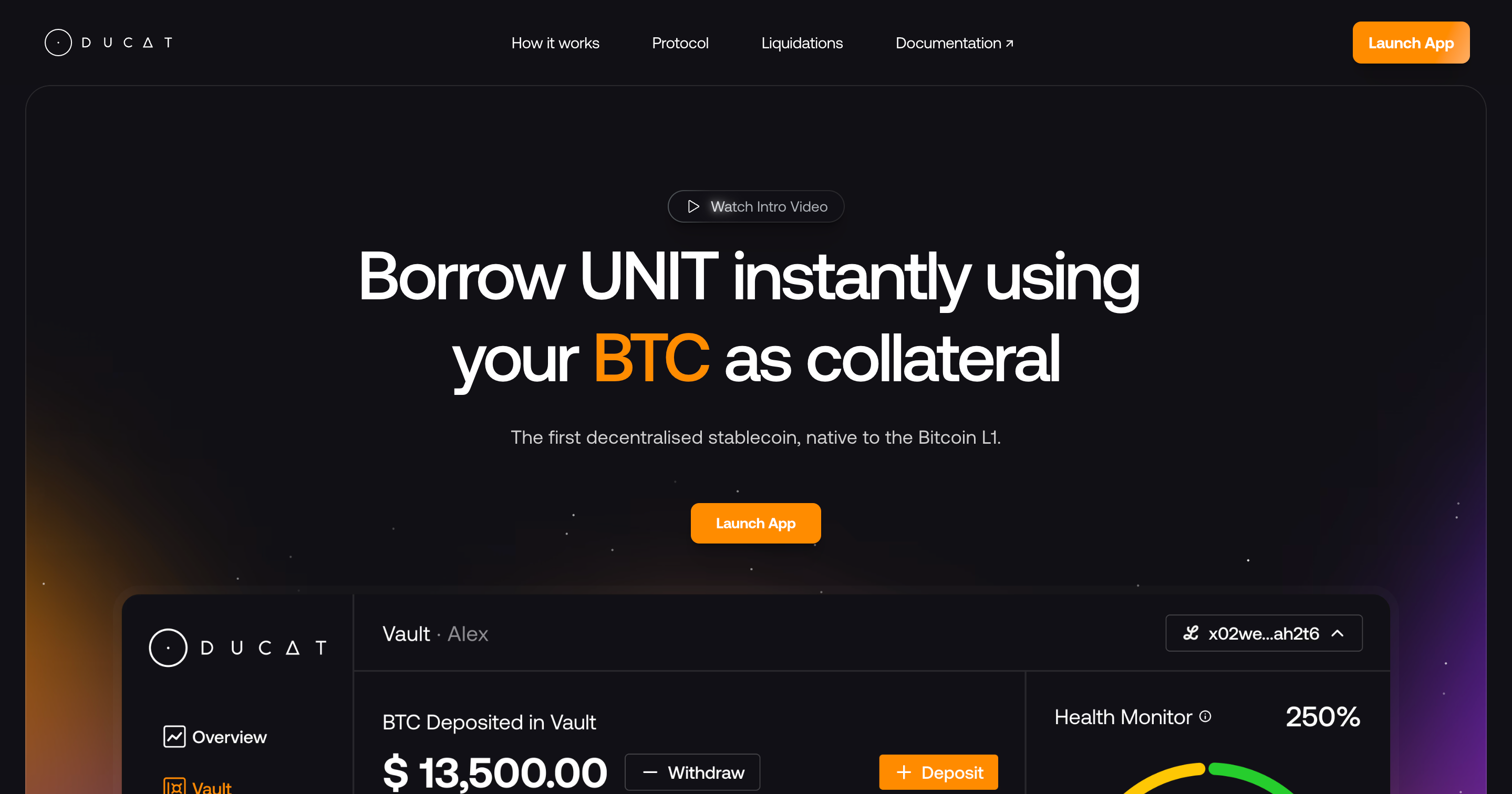 Screenshot of DUCAT website