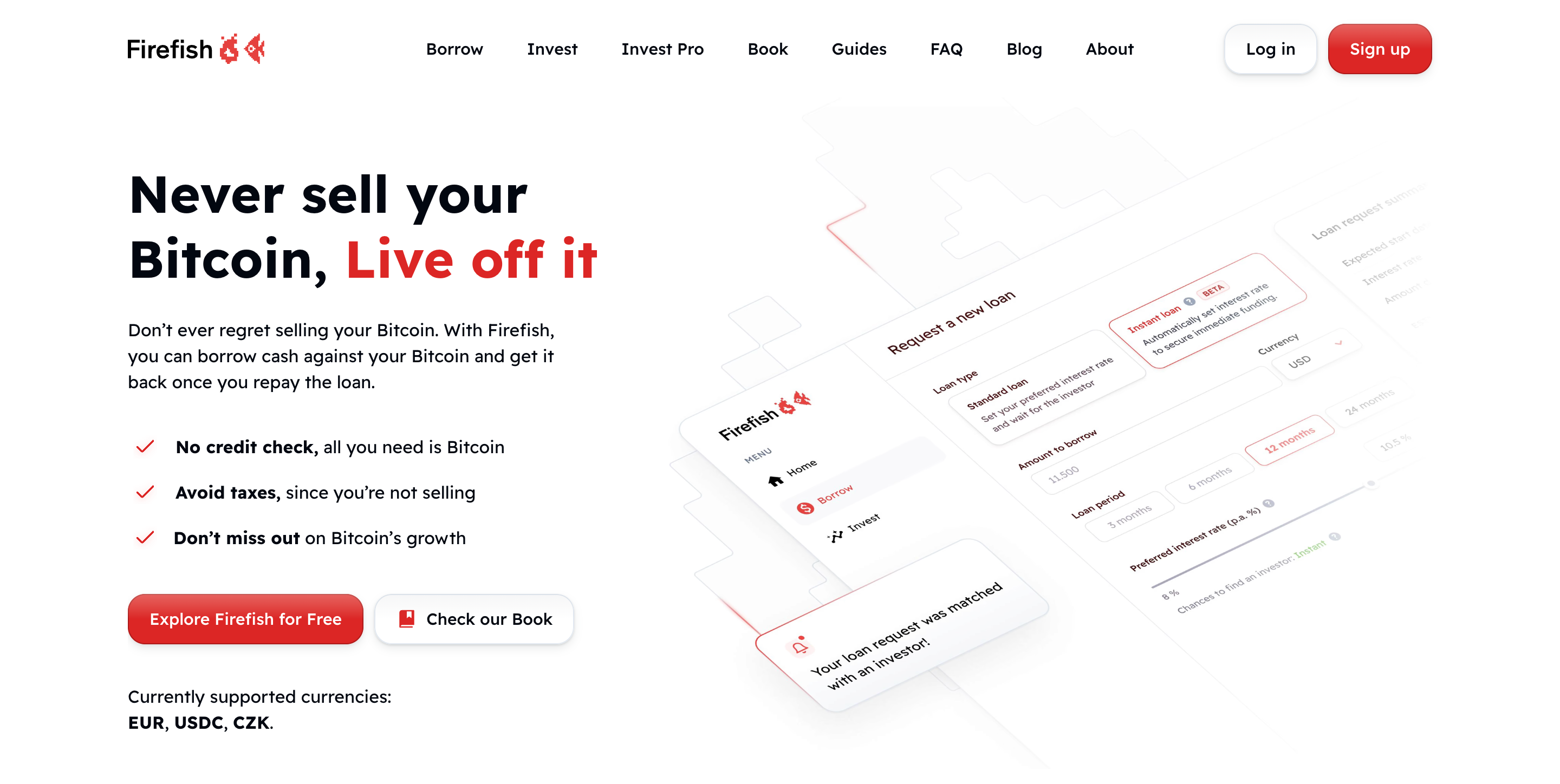 Screenshot of Firefish website