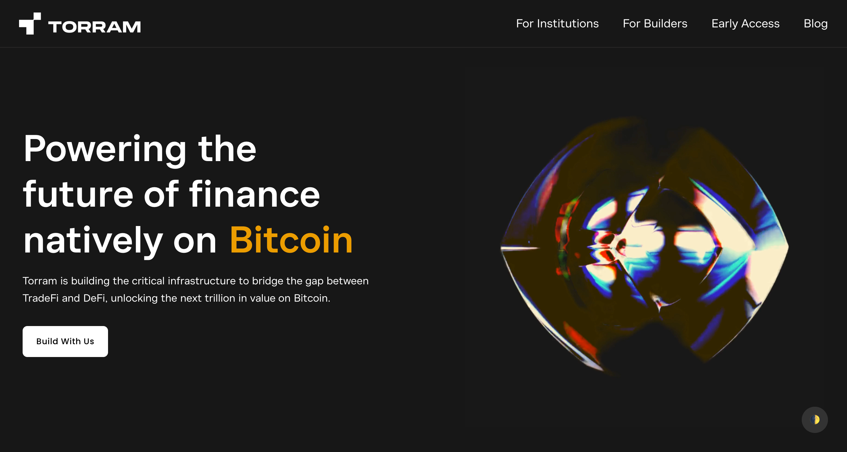 Screenshot of Torram website