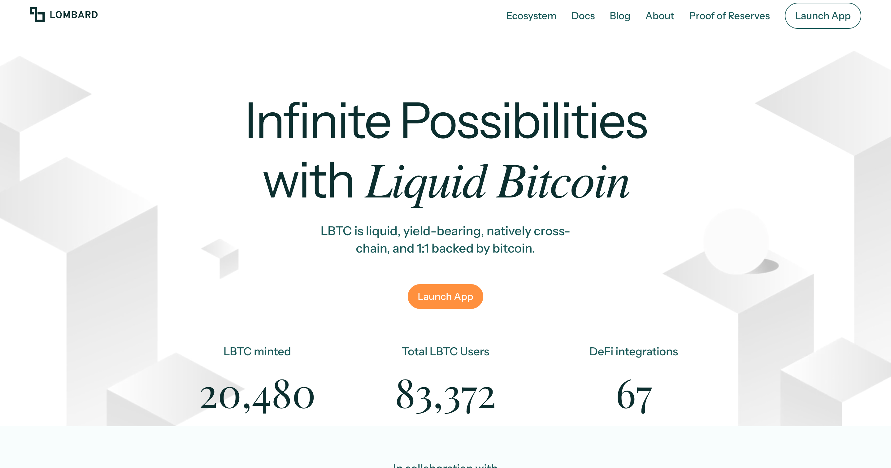 Screenshot of Lombard website