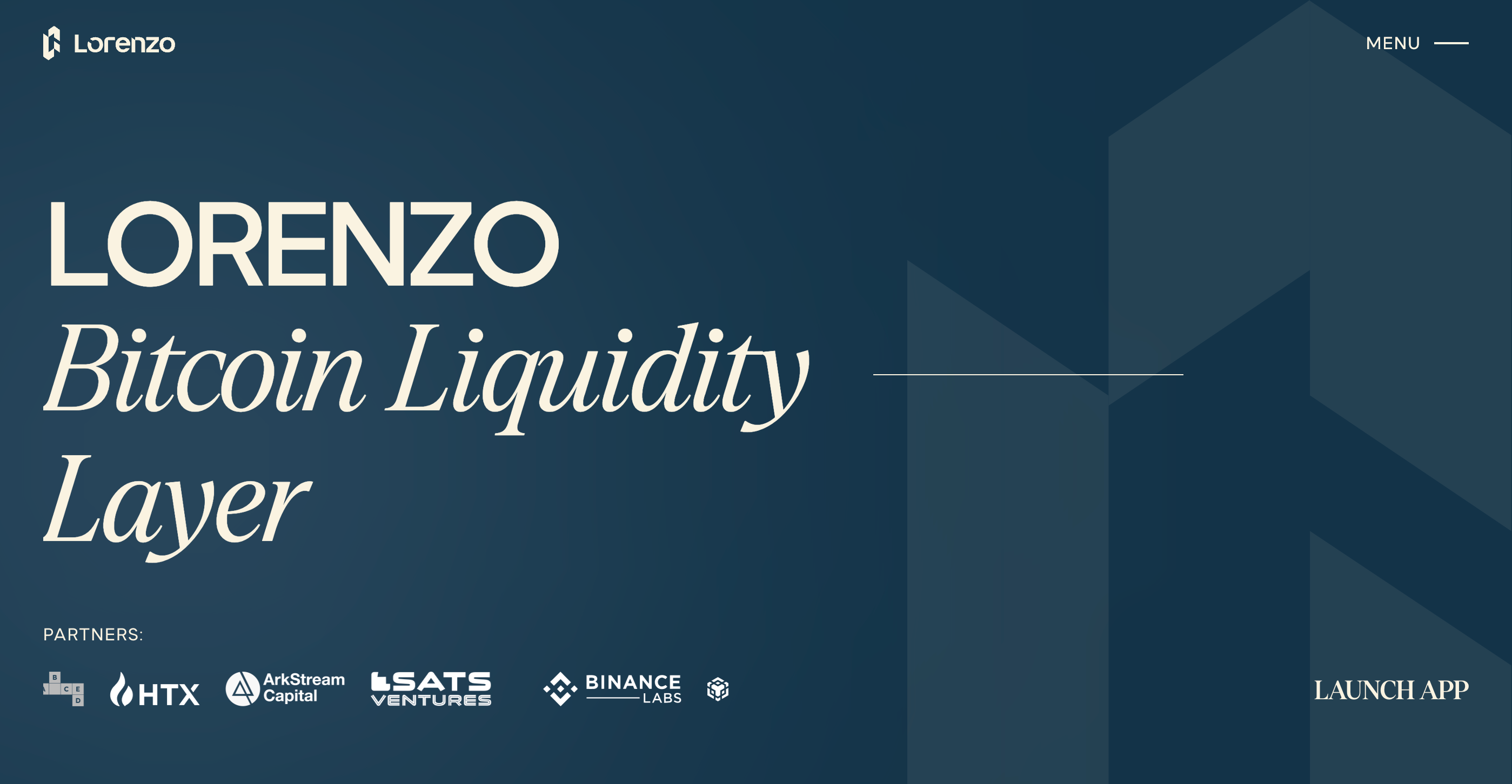 Screenshot of Lorenzo Protocol website
