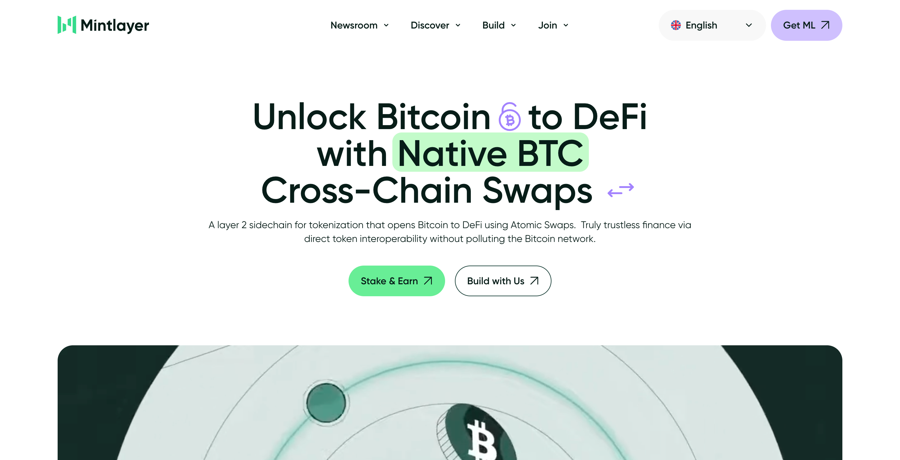 Screenshot of Mintlayer website