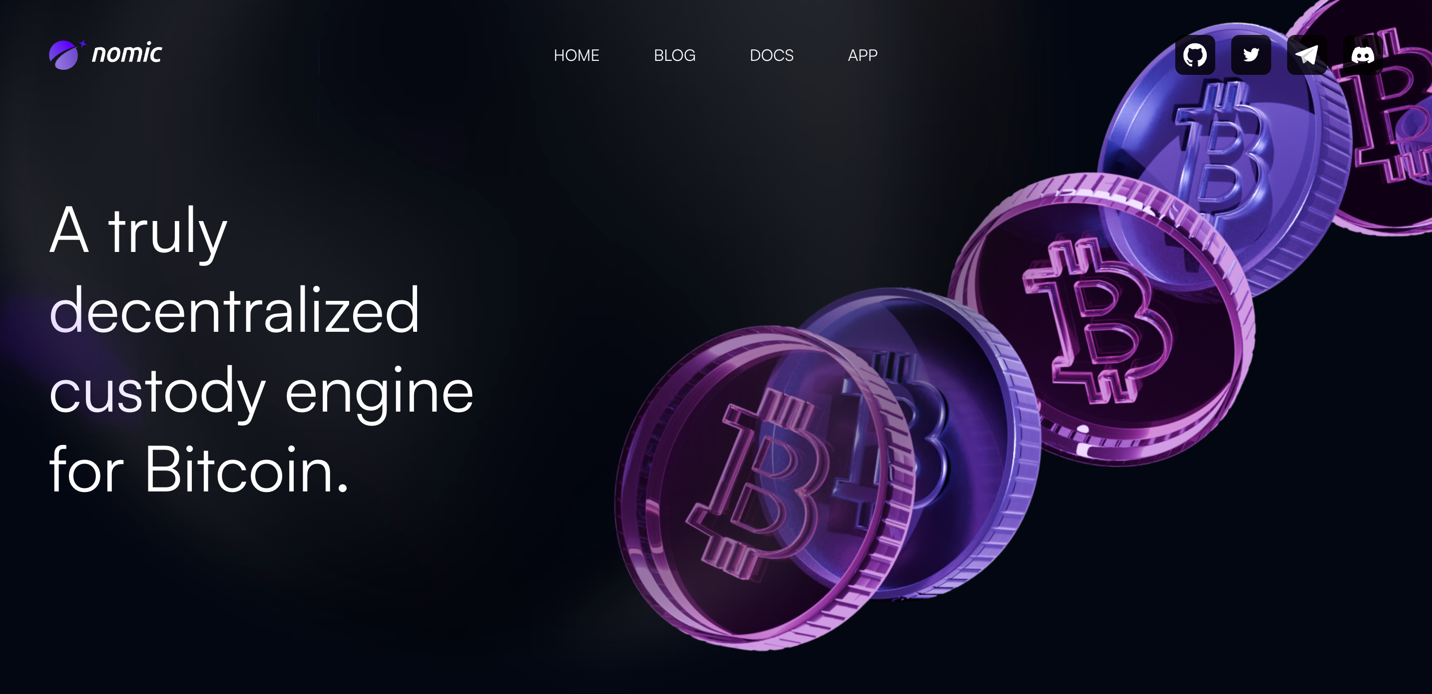 Screenshot of Nomic website