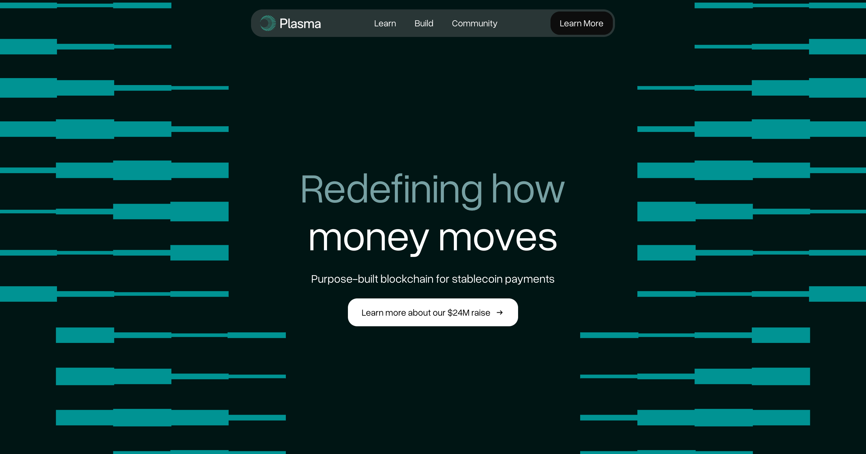 Screenshot of Plasma website