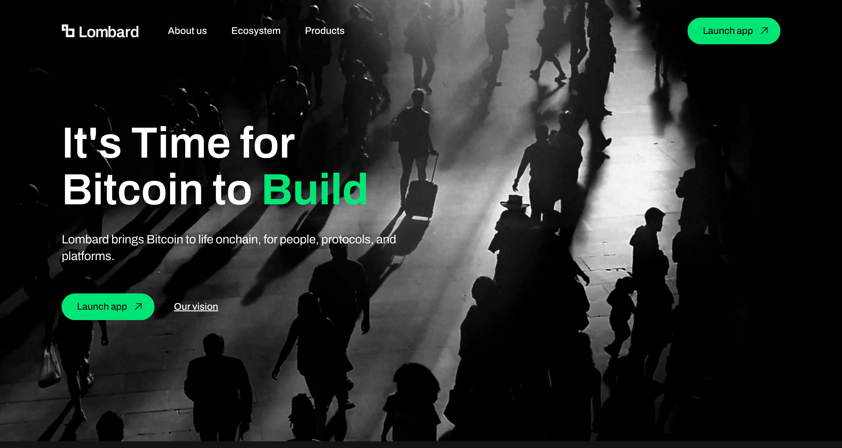 Screenshot of Lombard website